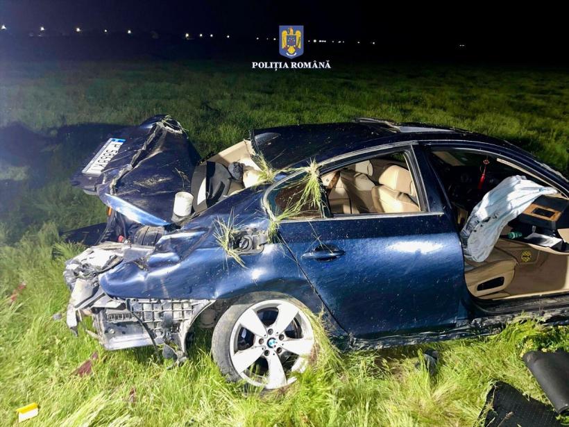 Tragedie rutieră: tânăr mort, după ce șoferul a pierdut controlul volanului
